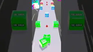 Jelly Run 2048 Infinity Game Cube Android IOS walktrogh #gameplay #trending #anirok #short #jelly