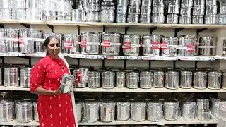 Sanath Nagar స్టీల్ factory lo steel items collection chooseyyandi