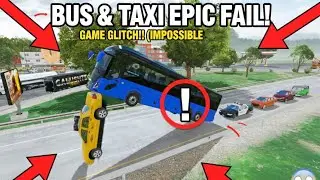 BUS AND TAXI EPIC FAIL HIGH WAY #LIVE #GAMES #SIMULATOR