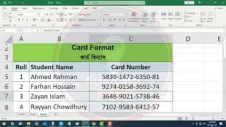 How To Make Format Credit Card Number | 2025