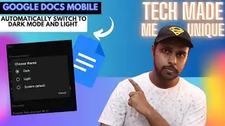 How to get google docs to automatically switch to dark mode and light mode