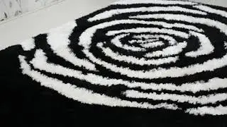 Hand Tufted Shag Polyester Area Rug