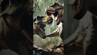 Epic Dinosaur Battle 🦖🦕 | T-Rex vs Triceratops Clash! #natureshorts #dinosaur