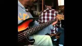 Chalk FarM - Orlando recording bass on 