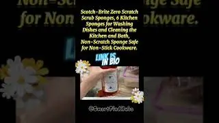 Scotch-Brite Zero Scratch Scrub Sponges #amazon #amazonfinds #trending #viral #foryou #kitchen #fyp