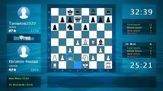 Chess Game Analysis: Ebrahim Poulad - Трошков2020 : 1-0 (By ChessFriends.com)
