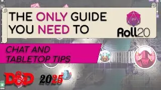 BEGINNER'S GUIDE TO ROLL20 (5 MINUTE VTT TUTORIAL) | CHAT AND TABLETOP TIPS | DND 2025