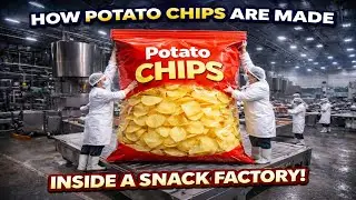 How Potato Chips  Are Made Inside a High Speed Snack Factory