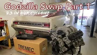 DIY 7.3L Godzilla Swap in a 1968 Mercury Cyclone - Heidts Front End Install Part 1