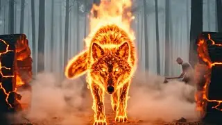 Surreal Fire Animals Emerge from Forest Logs | Cinematic Mystical Forest Video Series