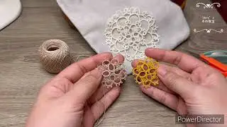 No.230408.1 梭編蕾絲示範#Tatting Lace