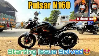 Bajaj Pulsar N160 starter problem with permanent solution | Ride with jerry | SJCAM 8 PRO