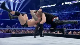 Randy Orton RKO on Kevin Owens - Smackdown Live - May 9, 2017