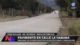 Tránsito indebido pone en riesgo el nuevo pavimento de calle La Habana