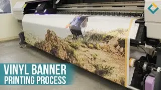 Vinyl Banner printing process With Mimaki inkjet Printer