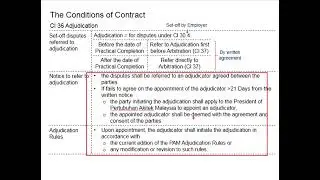 3.65 Adjudication (PAM Contract 2018 cl 36)
