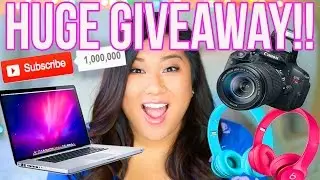 HUGE GIVEAWAY!! Macbook, Canon t5i, Beats Headphones + More! 1 MILLION SUBSCRIBERS!!