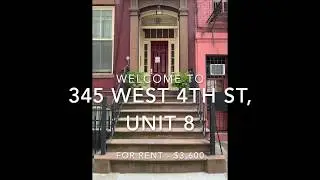 Prime West Village! 345 W4th St Video Tour