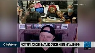 Montreal two-year-old metalhead meets Metallica