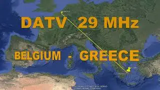 29 MHz  DIGITAL AMATEUR  TV  (DATV)  BELGIUM - GREECE 09-11-2025 DISTANCE 2.124 km,  ON4VVV - SV1EBS