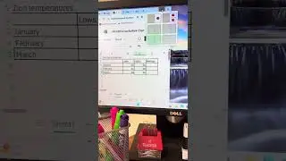 How to insert a chart made an Excel into a PowerPoint for national Parks project