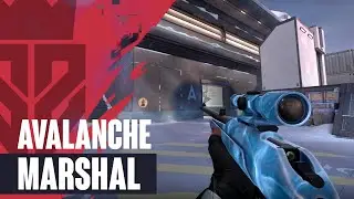 Avalanche Marshal Skin Showcase [4K] - Valorant Avalanche Skins