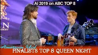 Jeremiah Lloyd Harmon with Mentor Adam Lambert  Queen Night | American Idol 2019 Top 8