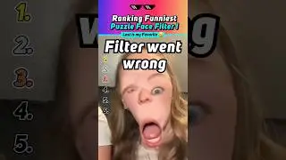 Ranking Top 6 Funniest Face Puzzle Filter Videos! | #TikTok #Filter