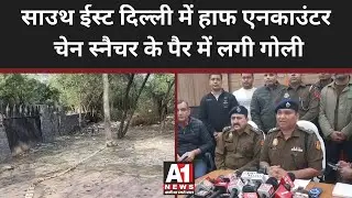 South East Delhi Encounter: साउथ ईस्ट दिल्ली में हाफ एनकाउंटर, चेन स्नैचर के पैर में लगी गोली