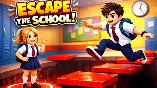 Can we escape the school together?|Roblox Team Challenge 🔥