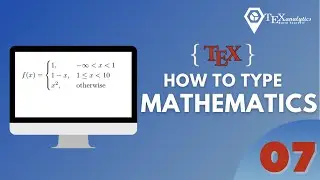 Part 06: How to type cases in LaTeX?