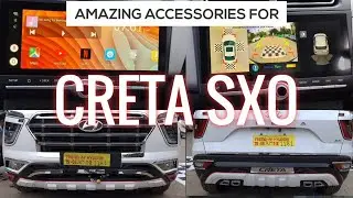CRETA SX O NEVER SEEN BEFORE ACCESSORIES || 360 CAMERA || NANOCERAMIC SUNFILM || ANDROID CONVERTOR