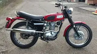 1969 TRIUMPH TROPHY 250 TR25W FOR SALE. WALK ROUND AND START UP