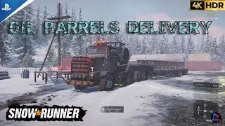 SnowRunner Gameplay [OIL BARRELS DELIVERY] |PS5| 4K60FPS
