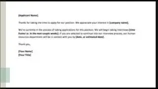 Job application accepted rejected