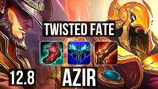 TWISTED FATE vs AZIR (MID) | 13/3/12, 1.3M mastery, Legendary | EUW Diamond | 12.8
