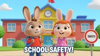 🚸 Stay Safe at School! | Bunny Safety Story