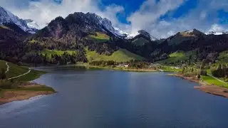 Schwarzsee - Black Lake, Kaiseregg and Waterfall [4K]