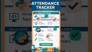 🧑‍💻 Attendance Tracker Using Python | Smart Attendance System Project 🔥 