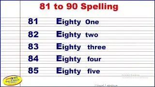 81-90 spelling | 21 se 30 tak spelling | Eighty one to Ninety spelling | Ujjwal Lakshya |