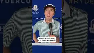 If recreational golfers had press conferences #golf #golfer #pga
