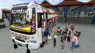 Bus simulator Indonesia Best komban Bus full lighting Mod Game play