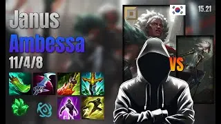 Janus Top Ambessa vs Camille lol KR solo rank Full Game 15.21 | 야누스 암베사 vs 카밀
