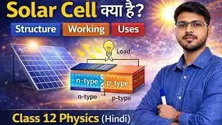 Solar Cell क्या है? | Structure, Working & Uses | Class 12 Physics (Hindi) By AmitSir