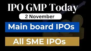 All IPOs GMP Today 2 November | Cello World ipo GMP Today | Mama Earth and ESAF IPO GMP today