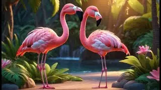 The Quiet Flamingo Stood on One Toe | Nursery Rhymes for Kids & Baby Songs
