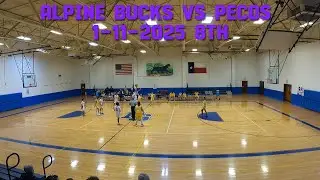 Alpine Bucks Vs Pecos 1-11-2025 8th Fort Stockton Tournament