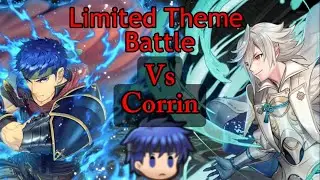 Emblem Ike is protecting a child from Legendary Corrin (Limited Theme battle)
