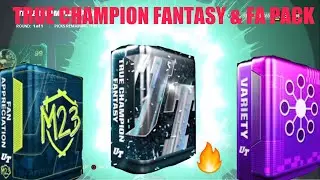 TRUE CHAMPION FANTASY PACK & FAN APPRECIATION ALSO TRAINING VARIETY, Madden 23 Ultimate Team