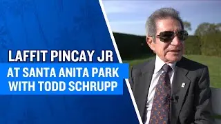 Laffit Pincay at Santa Anita with Todd Schrupp